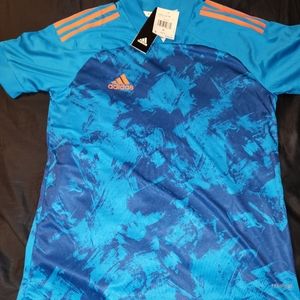 ADIDAS CONDIVO 20 PRIMEBLUE JERSEY Active Shirt FI4220 Men’s NWT Size S